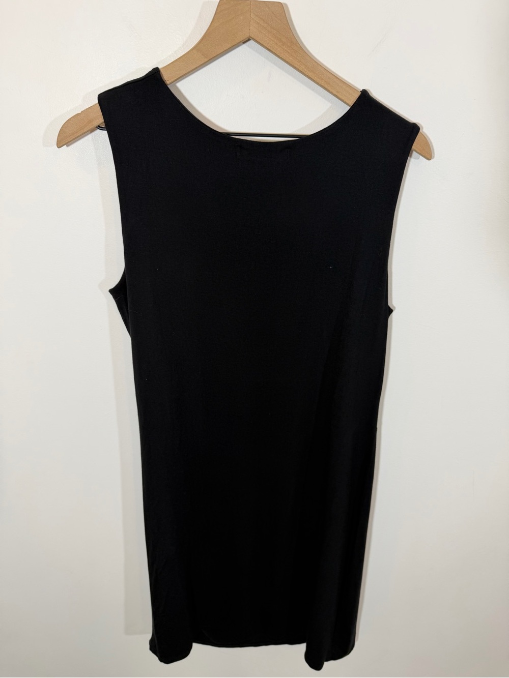 NWT Gibson Look Side Pleated Tank Dress in Black | Size L - Picture 6 of 9